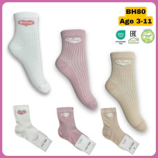 Носки хлопковые 5-6 лет для девочек ТМ Belino (6 шт/уп)