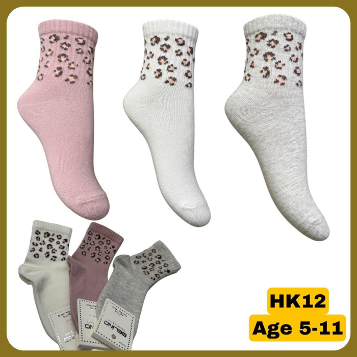 Носки хлопковые 11-12 лет для девочек ТМ Belino (6 шт/уп)