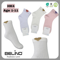 Шкарпетки бавовняні 5-6 років для дівчаток ТМ Belino (6 шт/уп)