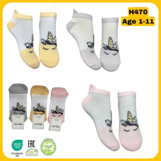 Носки хлопковые 5-6 лет для девочек ТМ Belino (6 шт/уп)