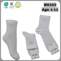 Носки хлопковые 5-6 лет для девочек ТМ Belino (6 шт/уп) сетка