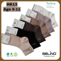 Шкарпетки бавовняні 7-8 років для дівчаток ТМ Belino (6 шт/уп)