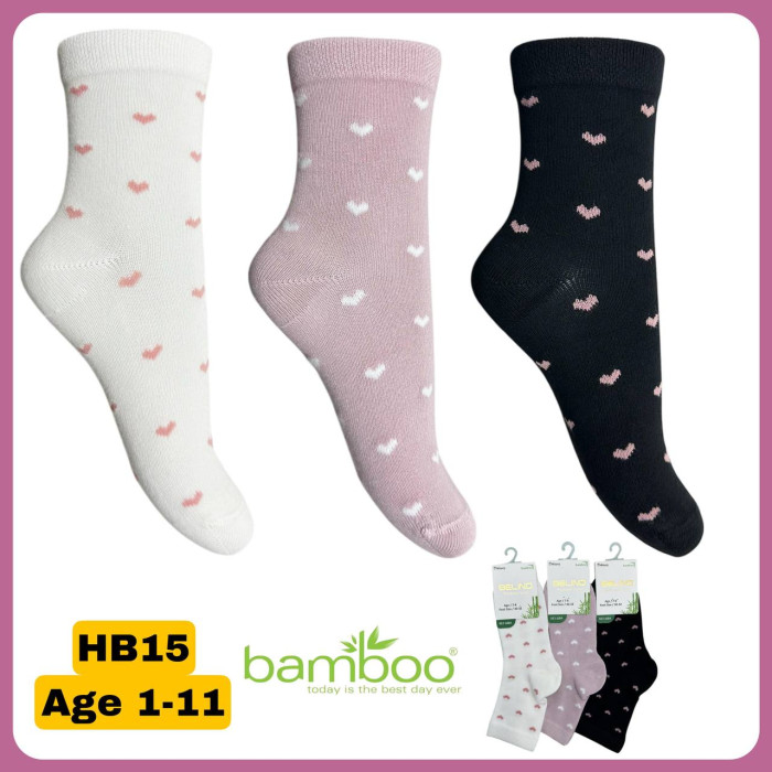 Носки хлопковые 11-12 лет для девочек ТМ Belino (6 шт/уп)