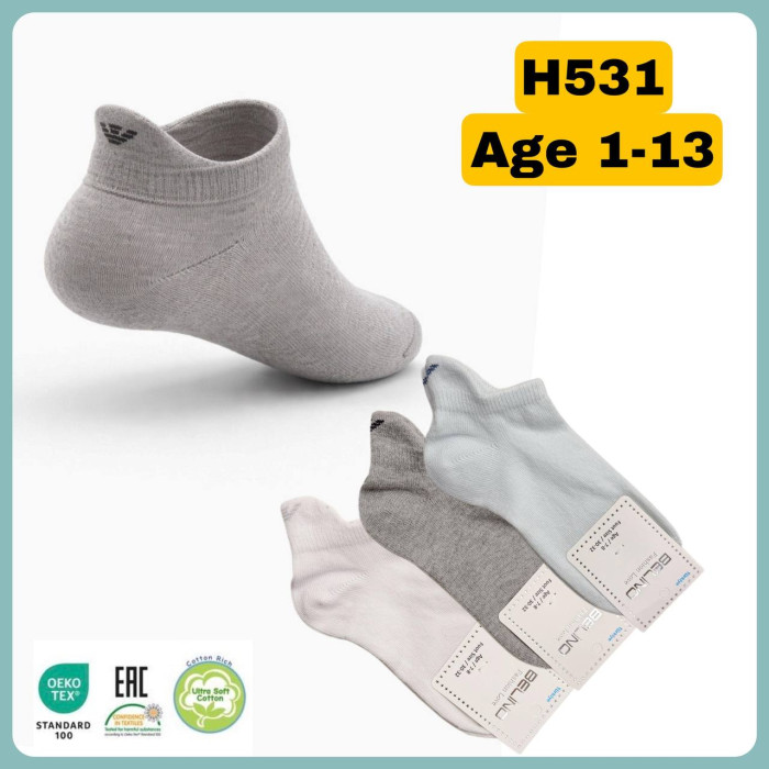 Носки хлопковые 5-6 лет ТМ Belino (6 шт/уп) сетка