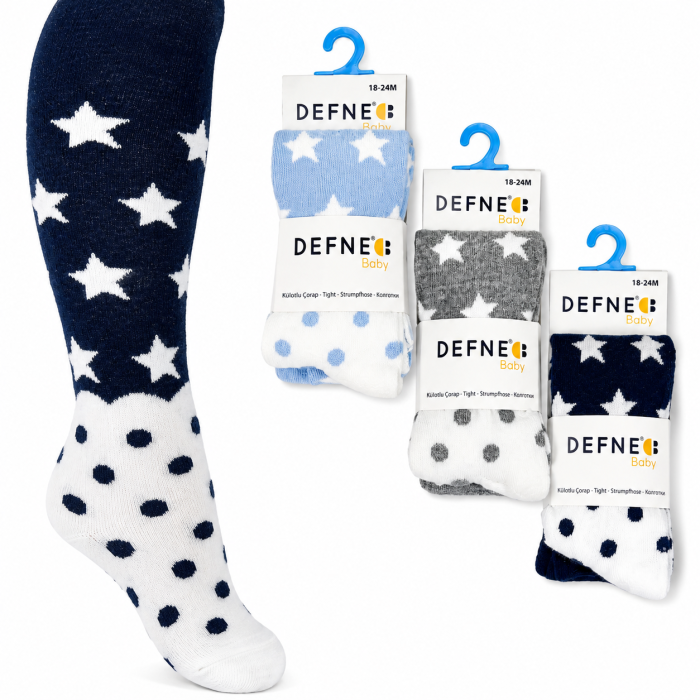 Колготки для немовлят 6-12 міс ТМ Defne (3 шт/уп)