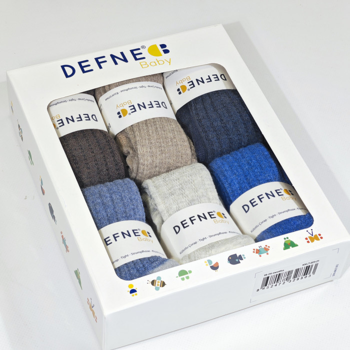 Колготки для немовлят 0-6 міс ТМ Defne (6 шт/уп)