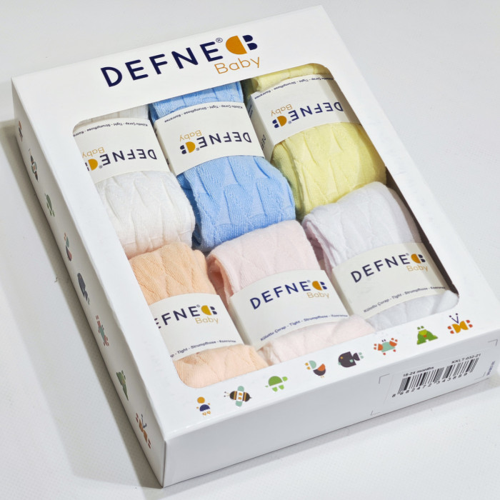 Колготки для немовлят 12-18 міс ТМ Defne (6 шт/уп)
