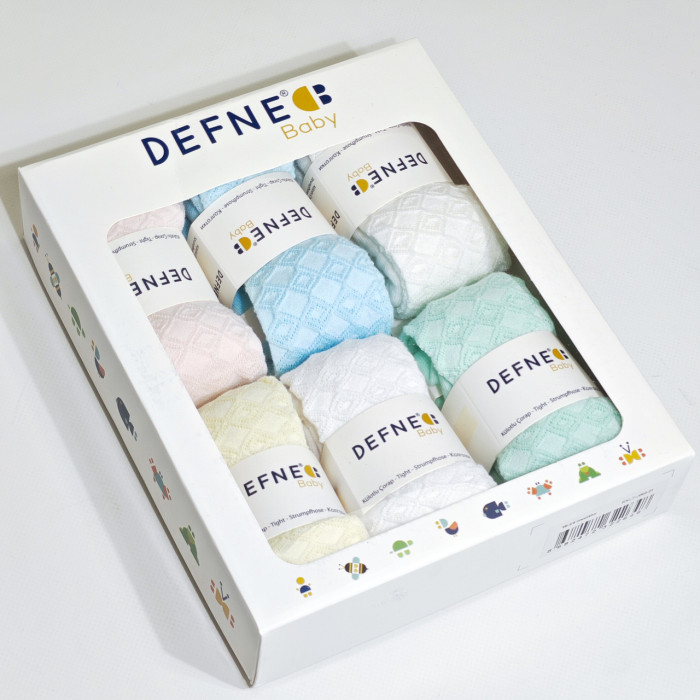 Колготки для новорожденных 18-24 мес ТМ Defne (6 шт/уп)